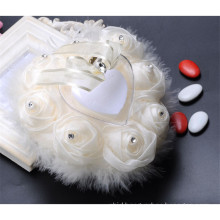 Elegant high quality beading beautiful wedding decoration ring bearer pillow